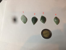 Load image into Gallery viewer, 100% natural type A jadeite jade icy watery Willow leaf/petal pendant group AC82
