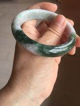 Load image into Gallery viewer, 55.5mm Certified 100% natural Type A dark green/purple Emerald Vale jadeite jade bangle PB94-8988
