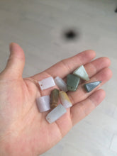 Load image into Gallery viewer, 100% Natural sunny green/purple scale weight safety guidance jadeite Jade pendant Q124
