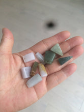 Load image into Gallery viewer, 100% Natural sunny green/purple scale weight safety guidance jadeite Jade pendant Q124
