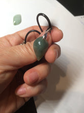 Load image into Gallery viewer, 100% natural type A jadeite jade icy watery Willow leaf/petal pendant group AC82
