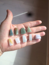 Load image into Gallery viewer, 100% Natural sunny green/purple scale weight safety guidance jadeite Jade pendant Q124
