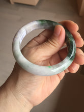 Load image into Gallery viewer, 55.5mm Certified 100% natural Type A dark green/purple Emerald Vale jadeite jade bangle PB94-8988
