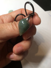 Load image into Gallery viewer, 100% natural type A jadeite jade icy watery Willow leaf/petal pendant group AC82
