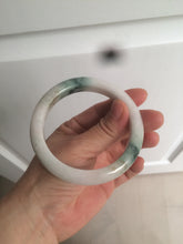 Load image into Gallery viewer, 59mm Certified 100% natural Type A green/white jadeite jade bangle AX99-4384
