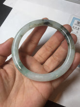 Load image into Gallery viewer, Sold! please don&#39;t order. THanks. 57mm certified type A 100% Natural green/brown/purple slim round cut jadeite jade bangle GL38-6-9010
