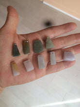 Load image into Gallery viewer, 100% Natural sunny green/purple scale weight safety guidance jadeite Jade pendant Q124
