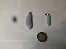 Load image into Gallery viewer, 100% natural type A light purple sunny green blessed melon(福瓜) Jadeite Jade pendant AC83
