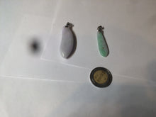 Load image into Gallery viewer, 100% natural type A light purple sunny green blessed melon(福瓜) Jadeite Jade pendant AC83
