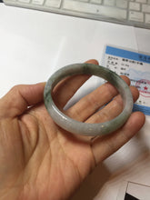 Load image into Gallery viewer, 57mm Certified 100% natural Type A light green/purple Whispers of the Spring Breeze jadeite jade bangle PH94-5446
