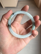 Load image into Gallery viewer, Sold! please don&#39;t order. THanks. 57mm certified type A 100% Natural green/brown/purple slim round cut jadeite jade bangle GL38-6-9010
