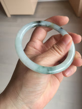 Load image into Gallery viewer, Sold! please don&#39;t order. THanks. 57mm certified type A 100% Natural green/brown/purple slim round cut jadeite jade bangle GL38-6-9010
