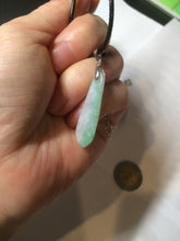 Load image into Gallery viewer, 100% natural type A light purple sunny green blessed melon(福瓜) Jadeite Jade pendant AC83
