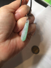 Load image into Gallery viewer, 100% natural type A light purple sunny green blessed melon(福瓜) Jadeite Jade pendant AC83
