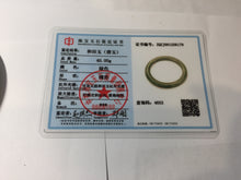 Load image into Gallery viewer, 56.5mm Certified 100% Natural Deep Pine Green/Black "Serene Ember Forest" Nephrite (red-skin nephrite 红皮碧玉) Bangle HT168-11-6179
