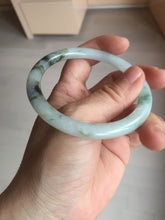 Load image into Gallery viewer, Sold! please don&#39;t order. THanks. 57mm certified type A 100% Natural green/brown/purple slim round cut jadeite jade bangle GL38-6-9010
