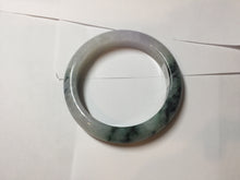 Load image into Gallery viewer, 58.5mm certified Type A 100% Natural dark green purple Jadeite Jade bangle PE75-(2315)
