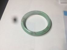 Load image into Gallery viewer, 50.5mm Certified Type A 100% Natural sunny apple green/red oval Jadeite Jade bangle BG61-0174
