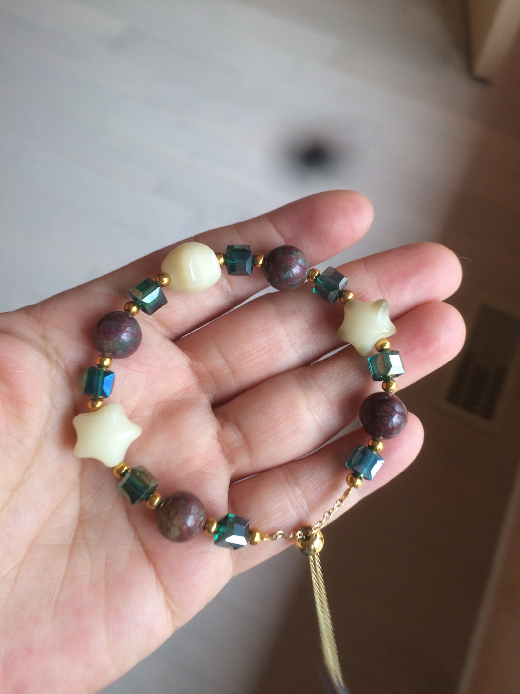 Natural Epidote (红绿宝)/bodhi root bracelet SY17 add-on item.