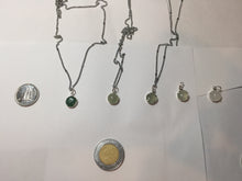 Load image into Gallery viewer, 7-7.3mm 100% natural type A green white Jadeite Jade pendant group PB129
