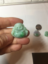 Load image into Gallery viewer, Certified 100% Natural type A sunny green happy Buddha jadeite Jade pendant PB65-5096
