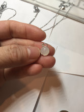 Load image into Gallery viewer, 7-7.3mm 100% natural type A green white Jadeite Jade pendant group PB129
