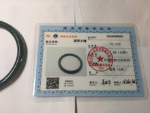 Load image into Gallery viewer, 54.1mm Certified Type A 100% Natural dark green/blue/gray with Guatemala slim round cut Jadeite bangle PJ76-0686
