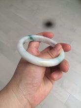Load image into Gallery viewer, 59mm Certified 100% natural Type A sunny green/white jadeite jade bangle AX97-4353

