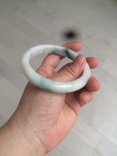 Load image into Gallery viewer, 59mm Certified 100% natural Type A sunny green/white jadeite jade bangle AX97-4353

