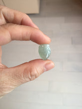 Load image into Gallery viewer, Type A 100% Natural icy watery sunny green/purple/white/yellow Jadeite Jade Peach Pendant group BF151
