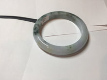 Load image into Gallery viewer, 58mm certified Type A 100% Natural dark green purple yellow(FU LU SHOU) Jadeite Jade bangle PE76-(5927)
