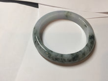 Load image into Gallery viewer, 58mm certified Type A 100% Natural dark green purple yellow(FU LU SHOU) Jadeite Jade bangle PE76-(5927)
