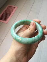 Load image into Gallery viewer, 57.5mm Certified Type A 100% Natural sunny green yellow white Jadeite bangle PC163-8119
