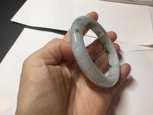 Load image into Gallery viewer, 58mm certified Type A 100% Natural dark green purple yellow(FU LU SHOU) Jadeite Jade bangle PE76-(5927)
