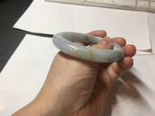 Load image into Gallery viewer, 58mm certified Type A 100% Natural dark green purple yellow(FU LU SHOU) Jadeite Jade bangle PE76-(5927)

