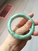Load image into Gallery viewer, 57.5mm Certified Type A 100% Natural sunny green yellow white Jadeite bangle PC163-8119
