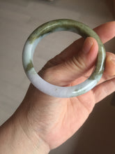 Load image into Gallery viewer, 52mm certified natural 100% natural Type A dark green brown purple jadeite jade bangle E151-4139

