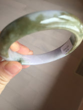 Load image into Gallery viewer, 52mm certified natural 100% natural Type A dark green brown purple jadeite jade bangle E151-4139
