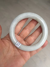 Load image into Gallery viewer, 58mm Certified Type A 100% Natural white chubby round cut Jadeite Jade bangle AX124-4586
