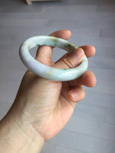 Load image into Gallery viewer, 59mm certified 100% natural Type A green purple yellow(FU LU SHOU) white jadeite bangle PD159-6290
