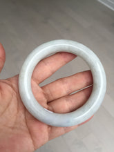 Load image into Gallery viewer, 58mm Certified Type A 100% Natural white chubby round cut Jadeite Jade bangle AX124-4586
