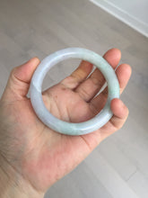 Load image into Gallery viewer, 58.4mm Certified Type A 100% Natural light green chubby round cut Jadeite Jade bangle BM36-0023
