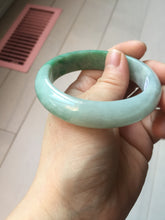 Load image into Gallery viewer, 54.3mm Certified Type A 100% Natural sunny green yellow white Jadeite bangle PC165-8126
