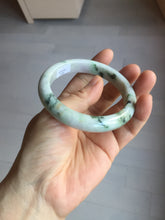 Load image into Gallery viewer, 59mm certified 100% natural Type A green purple yellow(FU LU SHOU) white jadeite bangle PD159-6290
