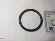 Load image into Gallery viewer, 58.1mm Certified Type A 100% Natural light black/gray/Guatemala slim round cut Jadeite bangle PJ78-0667
