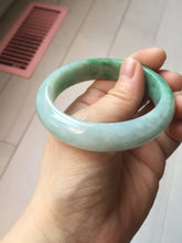 Load image into Gallery viewer, 54.3mm Certified Type A 100% Natural sunny green yellow white Jadeite bangle PC165-8126
