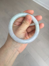 Load image into Gallery viewer, 58.4mm Certified Type A 100% Natural light green chubby round cut Jadeite Jade bangle BM36-0023
