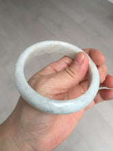 Load image into Gallery viewer, Shopify only. 57.5mm Certified Type A 100% Natural light green white jadeite jade bangle AX123-4483 add on item.
