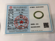 Load image into Gallery viewer, 55mm Certified 100% Natural Deep Pine Green/Black "Serene Ember Forest" Nephrite (red-skin nephrite 红皮碧玉)  Bangle HT168-16-3854
