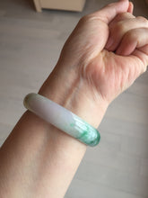 Load image into Gallery viewer, 51.5mm certified 100% natural Type A sunny green/purple/yellow(FU LU SHOU)  jadeite jade bangle BK45-5080
